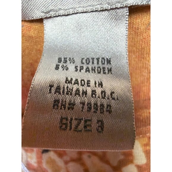 Chicos Women's Floral & Animal Print Short Sleeve Top Size XL Stretch Cotton - Picture 3 of 6